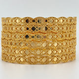 21k Gold Bangles sz LARGE 67.95 grams | 205566