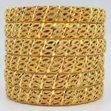 21k Gold Bangles sz LARGE 113.67 grams | 205568