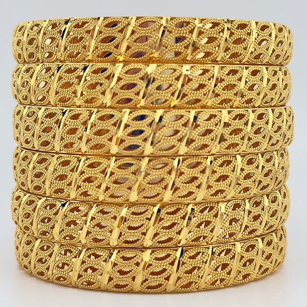 21k Gold Bangles sz LARGE 113.67 grams | 205568 – Sharif 24k Jewelers