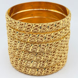 21k Gold Bangles sz LARGE 113.67 grams | 205568