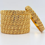 21k Gold Bangles sz LARGE 113.67 grams | 205568