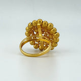 Five Row Faceted Bead Gold Ring 8.46 grams | 200416