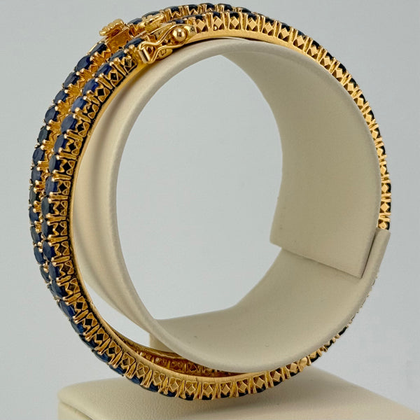 Pair of Sapphire Cuffs