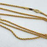 21k Gold Rope Chain 5.14 grams | 199877