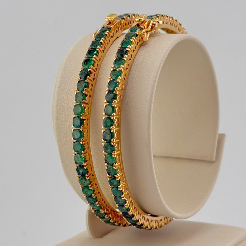 Pair of Emerald Cuffs