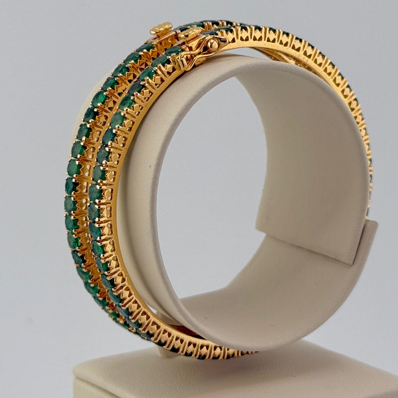 Pair of Emerald Cuffs