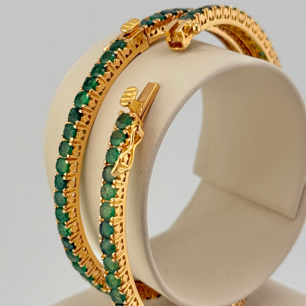 Pair of Emerald Cuffs