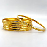 21K Gold Bangle Set sz Large 39.17 Grams | 205667
