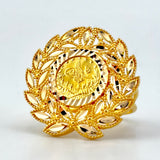 21K Gold Floral Rashadi Ring 6.27 Grams | 205668