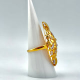 21K Gold Luxury Leaf Statement Ring – 8.38 Grams | 205671