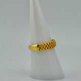 21K Gold Modern Textured Band Ring – 2.54 Grams | 205672
