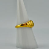 21K Gold Modern Ribbed Ring – 2.25 Grams | 205673