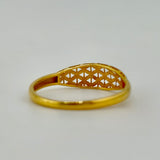 21K Gold Textured Band Ring – 1.01 Grams | 205675