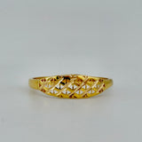 21K Gold Textured Band Ring – 1.01 Grams | 205675
