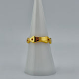 21K Gold Detailed Modern Band Ring – 2.83 Grams | 205678