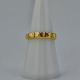 21K Gold Modern Engraved Band Ring – 1.86 Grams | 205679