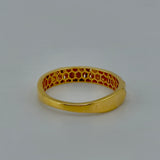 21K Gold Modern Engraved Band Ring – 1.86 Grams | 205679
