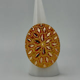 21K Gold Large Oval Statement Ring – 7.63 Grams | 205680