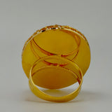 21K Gold Large Oval Statement Ring – 7.63 Grams | 205680