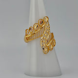 21K Gold Traditional Floral Statement Ring – 2.54 Grams | 205681