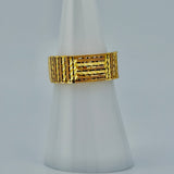 21K Gold Wide Textured Band Ring – 4.20 Grams | 205683