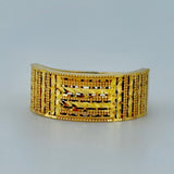 21K Gold Wide Textured Band Ring – 4.20 Grams | 205683