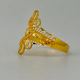 21K Gold Floral Filigree Ring – 1.9 Grams | 205684