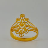 21K Gold Floral Filigree Ring – 1.9 Grams | 205684