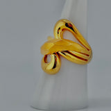 21K Gold Sculptural Swirl Ring – 6.66 Grams | 205685