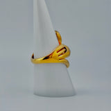21K Gold Sculptural Swirl Ring – 6.66 Grams | 205685