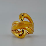 21K Gold Sculptural Swirl Ring – 6.66 Grams | 205685