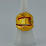 21K Gold Sculptural Statement Ring – 7.15 Grams | 205688