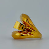 21K Gold Sculptural Statement Ring – 7.15 Grams | 205688