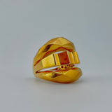 21K Gold Sculptural Statement Ring – 7.15 Grams | 205688