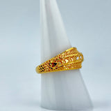 21K Gold Heart Filigree Band Ring – 2.77 Grams | 205690