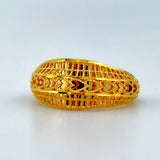 21K Gold Heart Filigree Band Ring – 2.77 Grams | 205690