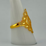 21K Gold Ornate Teardrop Ring – 2.17 Grams | 205693