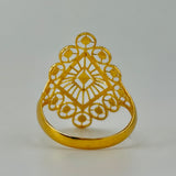 21K Gold Ornate Teardrop Ring – 2.17 Grams | 205693