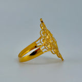21K Gold Ornate Teardrop Ring – 2.17 Grams | 205693