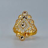 21K Gold Ornate Teardrop Ring – 2.17 Grams | 205693