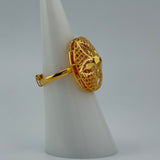 21K Gold Traditional Round Filigree Ring – 3.59 Grams | 205694