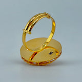 21K Gold Traditional Round Filigree Ring – 3.59 Grams | 205694