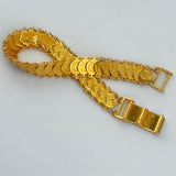 21k Gold Lira Stacker Coin Bracelet 14.41 grams | 205705
