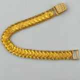 21k Gold Lira Stacker Coin Bracelet 14.41 grams | 205705