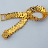 21k Gold Rashadi Stacker Coin Bracelet 14.34 grams | 205703