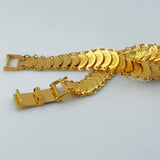 21k Gold Rashadi Stacker Coin Bracelet 14.34 grams | 205703