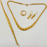 21k Gold Floral Luxury Full Set 30.51 grams | 205718