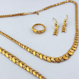 21k Gold Floral Luxury Full Set 30.51 grams | 205718