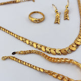 21k Gold Floral Luxury Full Set 30.51 grams | 205718