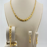 21k Gold Floral Luxury Full Set 30.51 grams | 205718
